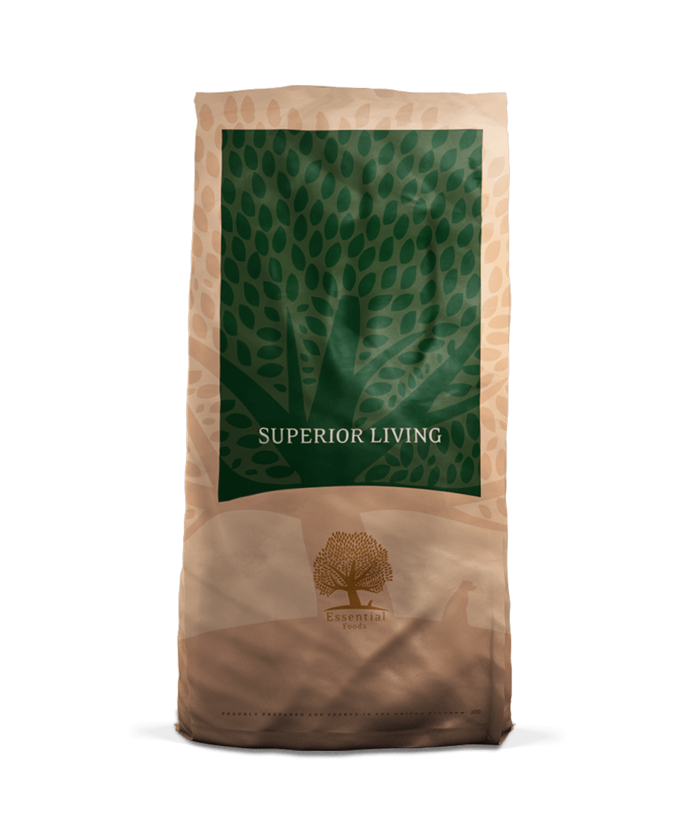 superior_living Беззерновой корм для собак Essential Foods Superior Living 100% натуральный беззерновой корм для взрослых собак всех пород. Содержит 80% мясных ингредиентов